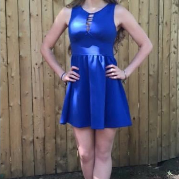 Blue Mini Dress - Picture 4 of 4